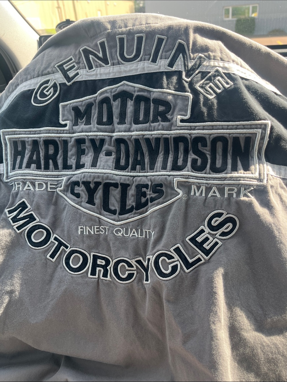 Harley-Davidson Gray and Black Genuine Motorcycles shirt